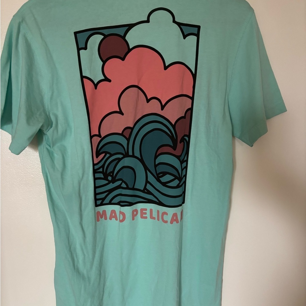 (MAD PELICAN) teal T-Shirt